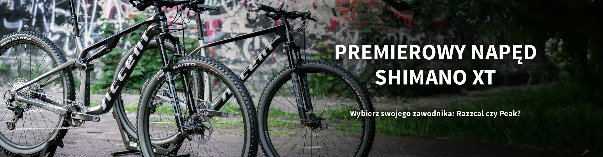 Premiera Shimano XT w wyścigowych modelach Accent Razzcal Carbon i Peak Carbon Boost